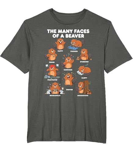 Amazon.com: Beaverzilla Beaver Funny T-Shirt Animal Gift T-Shirt